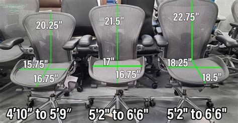 herman miller aeron size comparison.